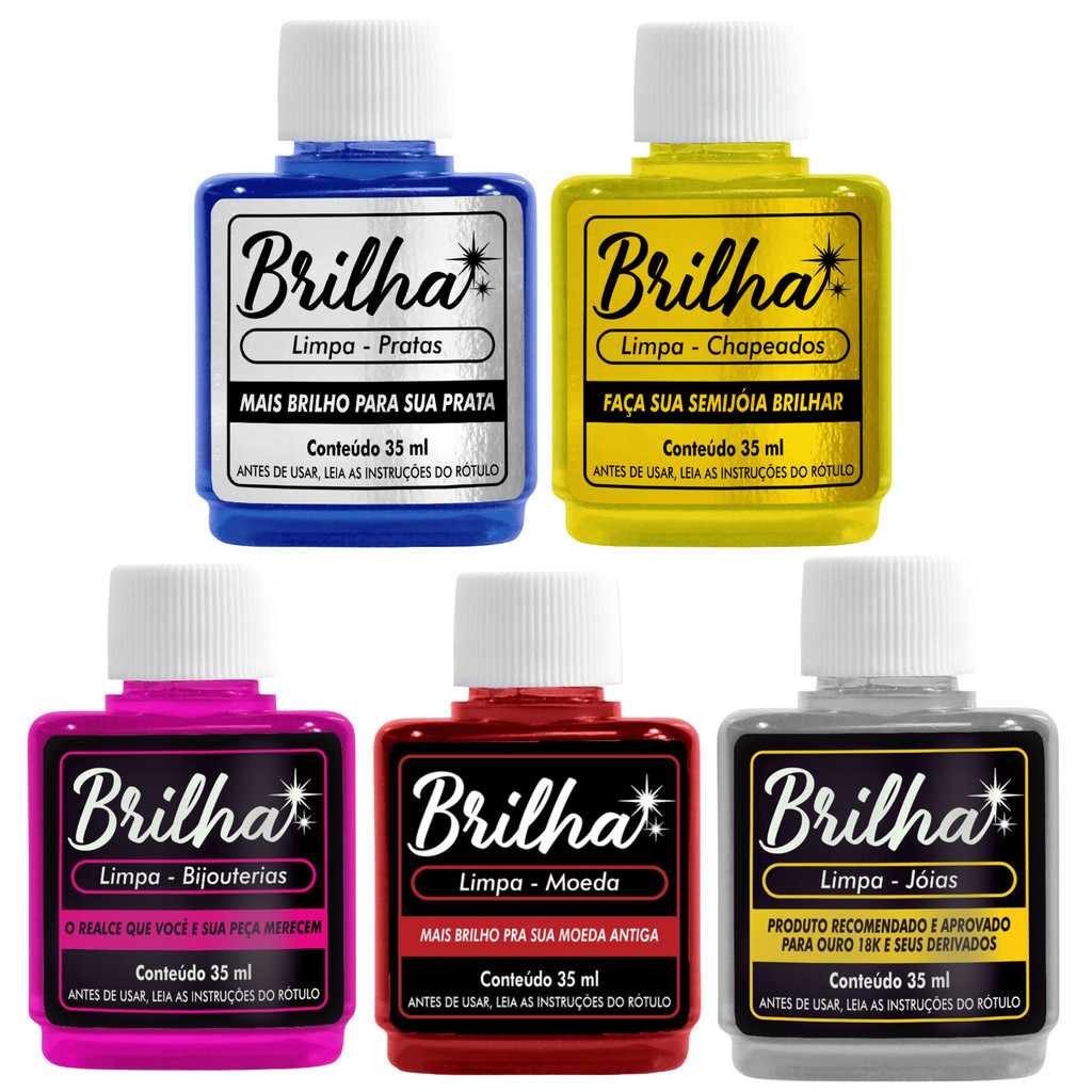 Kit Limpa Prata, Limpa Folheados, Limpa Bijuterias, Limpa Jóias, Limpa Moeda em Oferta na Shopee