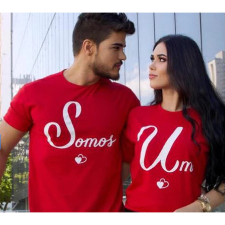 Kit Casal Namorados Camisetas Personalizadas Casal/  Camisa Divertidas/ Conjuntos De Casais, Envio Imediato Bracol