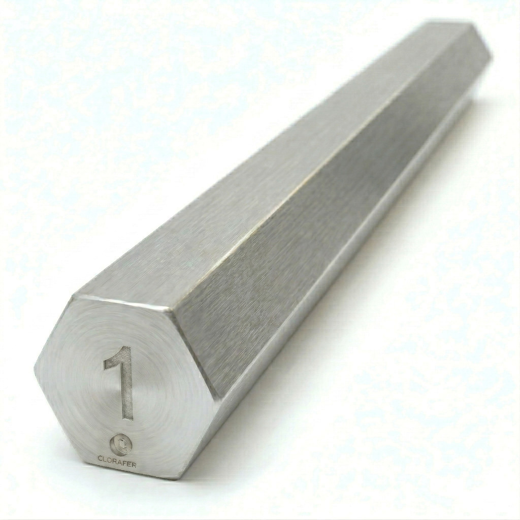 Tarugo Sextavado Alumínio 6351 T6 1 Polegada (25,4mm) x 500mm Hexagonal Usinagem CNC