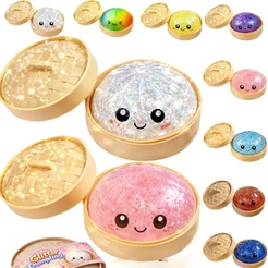 Bola De Estresse De Bolinho Grande Com Vaporizador Colorido Brinquedo Sensorial De Pão Mole Para Alívio De Ansiedade , M