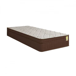Colchão Solteiro Espuma D33 Dreemy Ultra 78x188x25 Marrom com Branco Apolospuma