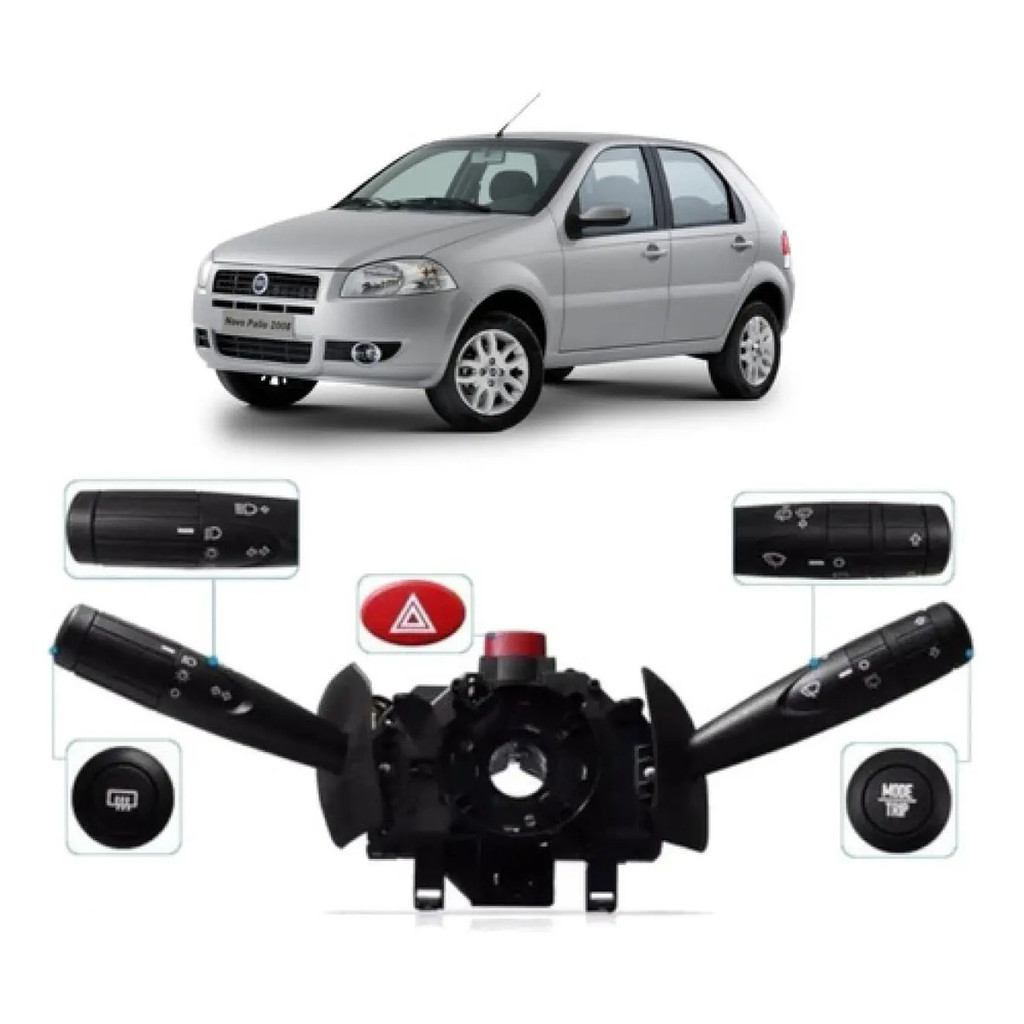 Chave De Seta Fiat Palio Siena Strada 2009 Á 2012 Com Trip