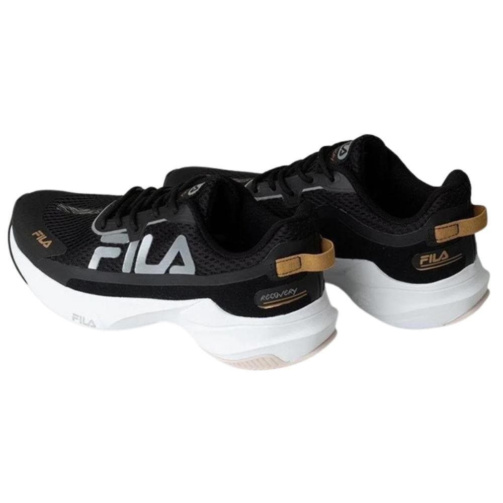 Tênis Fila Recovery Feminino - Preto/Cinza/Dourado 7763 · foto 2