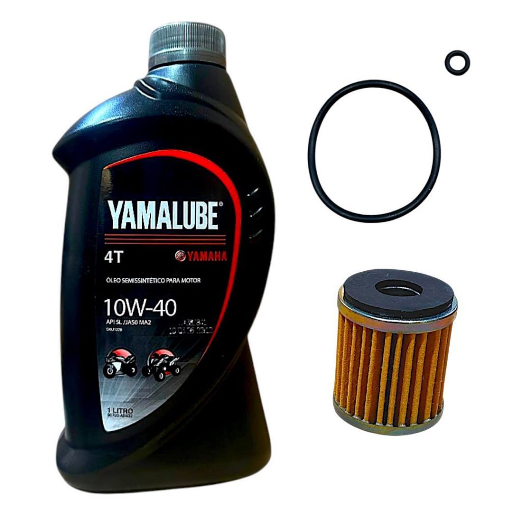 Kit Oleo 10W40 Yamalube + Filtro De Oleo Yamaha Lander 250 Xtz 250 Tenere