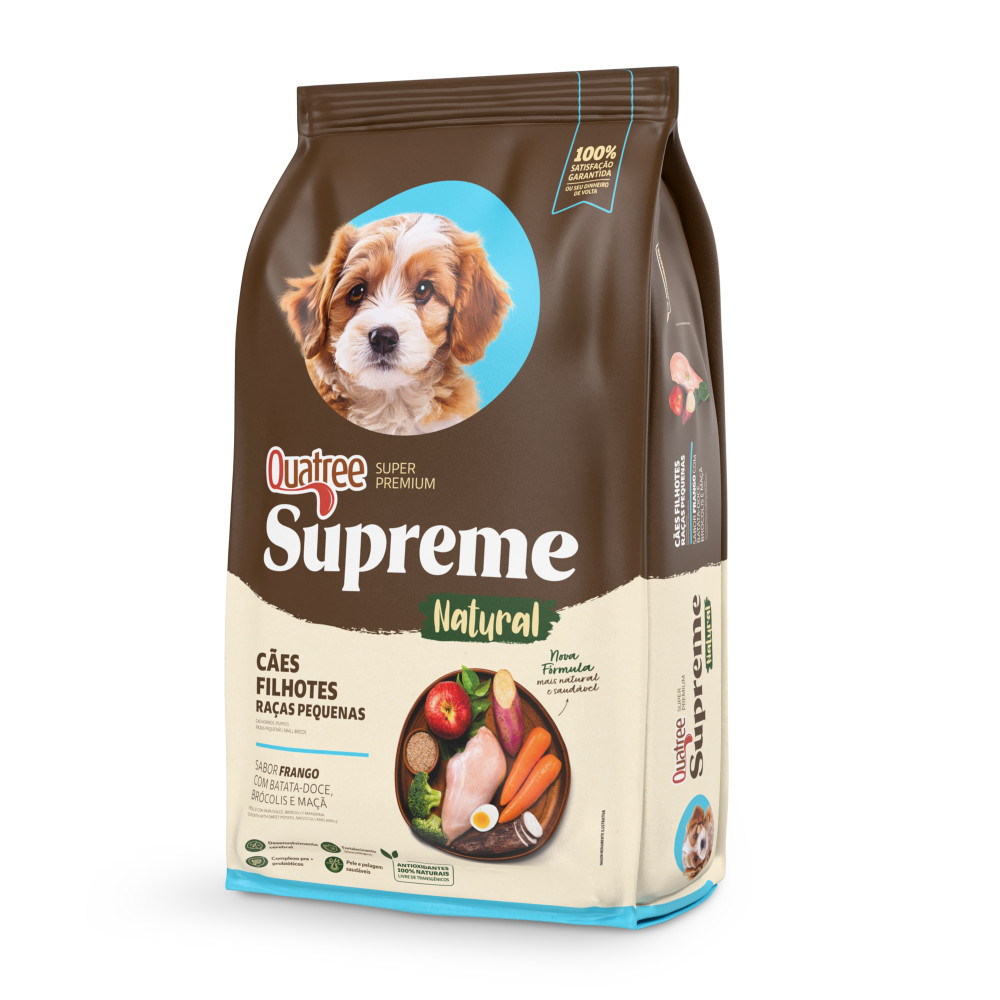 Ração Quatree Supreme Cães Filhotes Raças Pequenas 10,1kg