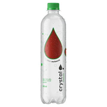 Água Saborizada com Gás Melancia Crystal Sabores Garrafa 510ml