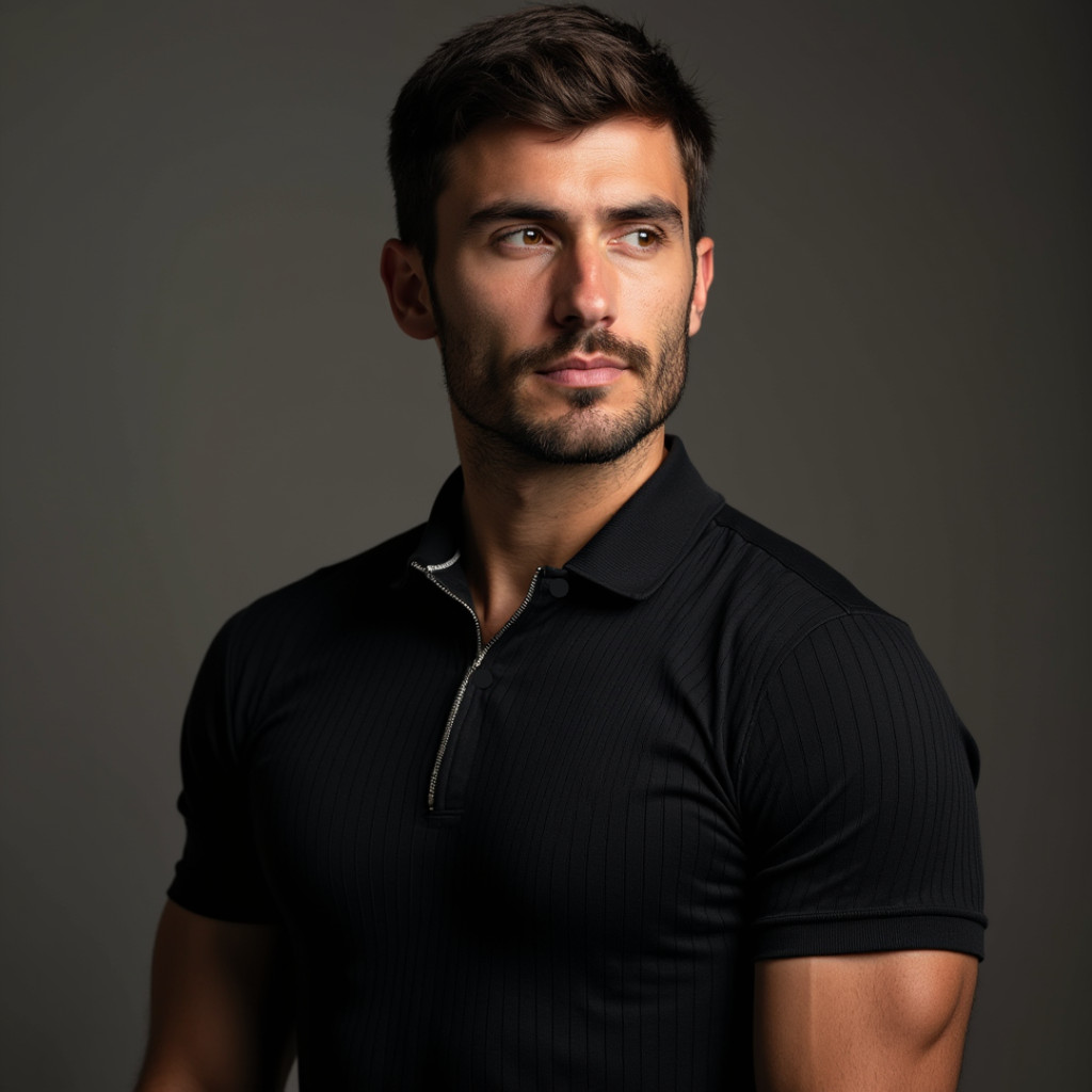 Camisa Polo Italiana Canelado Com Ziper Camiseta Slim Premium Lisa Camiseta em Oferta na Shopee