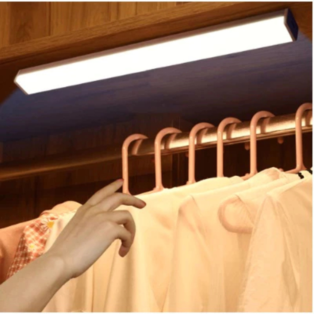 50cm Smart Luminária Inteligente Ultra LED com sensor de movimento sem fio e Recarregável USB para Baixo do Armário em Oferta na Shopee