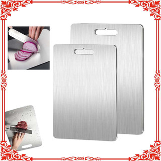 Tábua de corte de aço inoxidável Conjunto de 2 peças Tábua de corte Tábua de corte de cozinha Tábua de corte de frutas