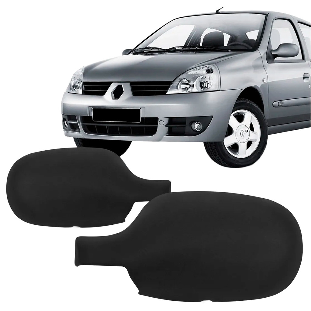 Capa Retrovisor Clio 99 2000 2001 2002 2003 2004 2005 2006 2007 2008 2009 2010 Preto Texturizado em Oferta na Shopee