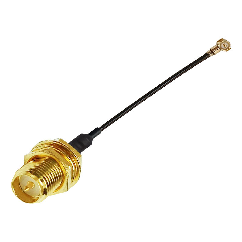Kit 2 Cabo Pigtail Rp-sma 5cm Mhf4 Ipex Ipx Sem Pino Femea