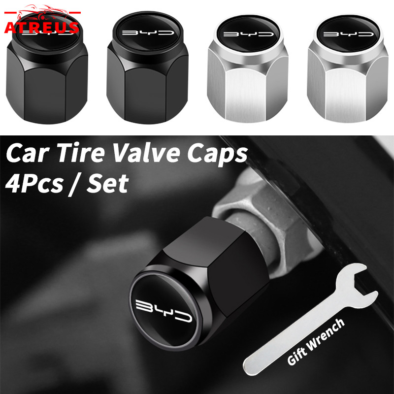 4Pcs BYD Válvulas De Pneus De Liga Para BYD Dolphin Mini Song Pro Dolphin Plus Seagull Seal King M6 Yuan Plus HAN