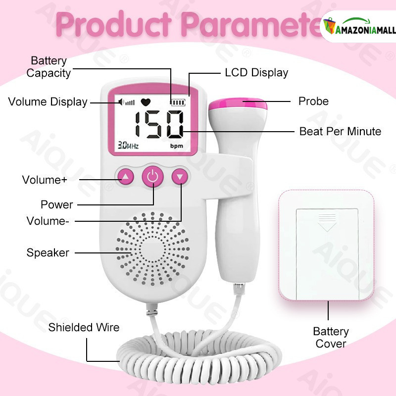 Monitor de ultrassom Fetal: captura comida de bebê