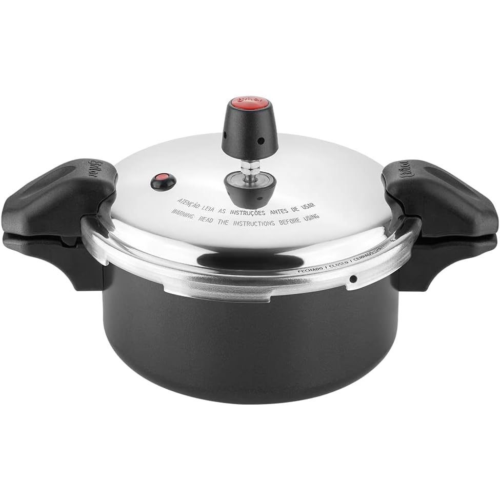 Panela de Pressão 3 litros Travamento Externo Black Com Alça Eirilar