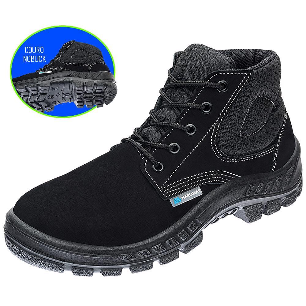 Botina de Segurança em Couro Nobuck com Bico PVC 50B26 CB BP 700457 MARLUVAS em Oferta na Shopee