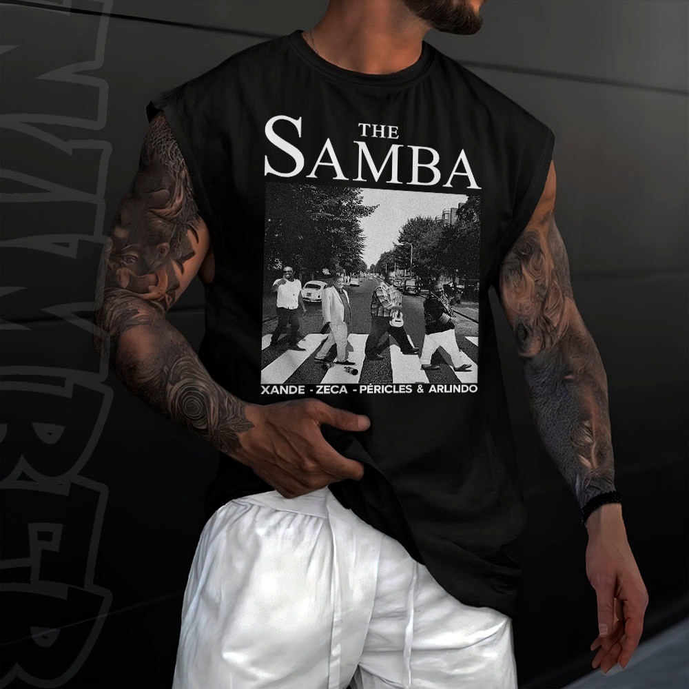 Camiseta regata machao oversized masculino the samba em algodao unissex Longline em Oferta na Shopee