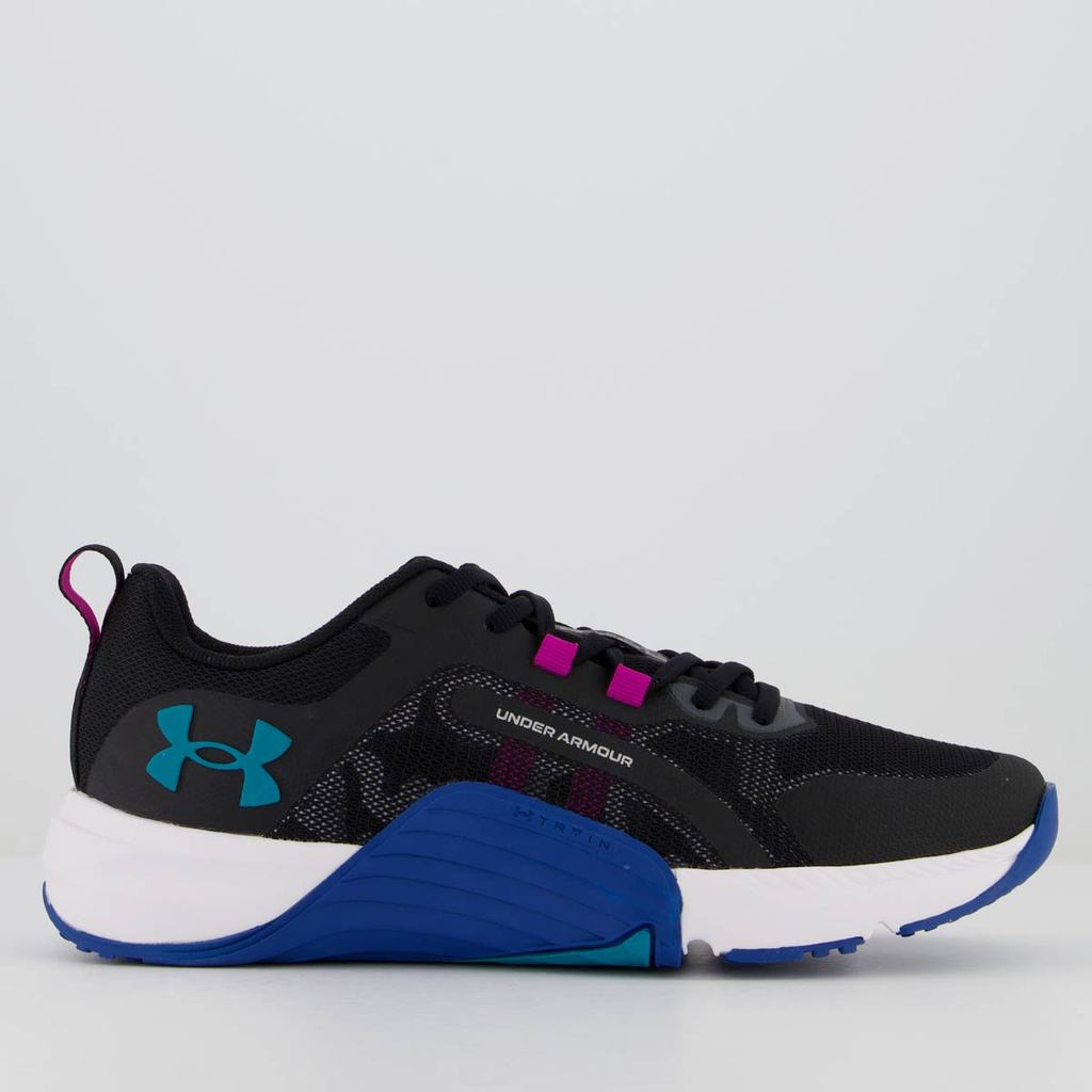 Tênis Under Armour Tribase Reps Preto e Azul em Oferta na Shopee