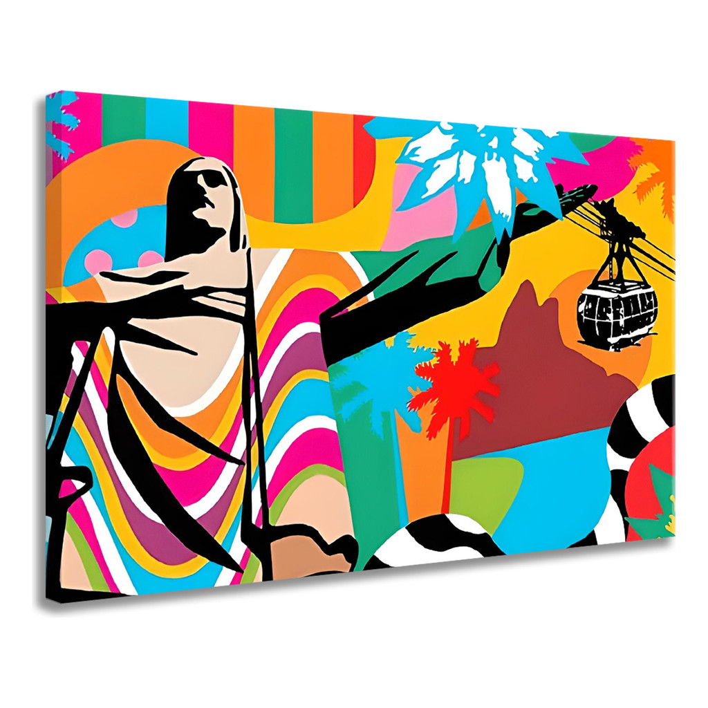 Quadro Decorativo Brasil Rio De Janeiro Cristo Redentor Sala