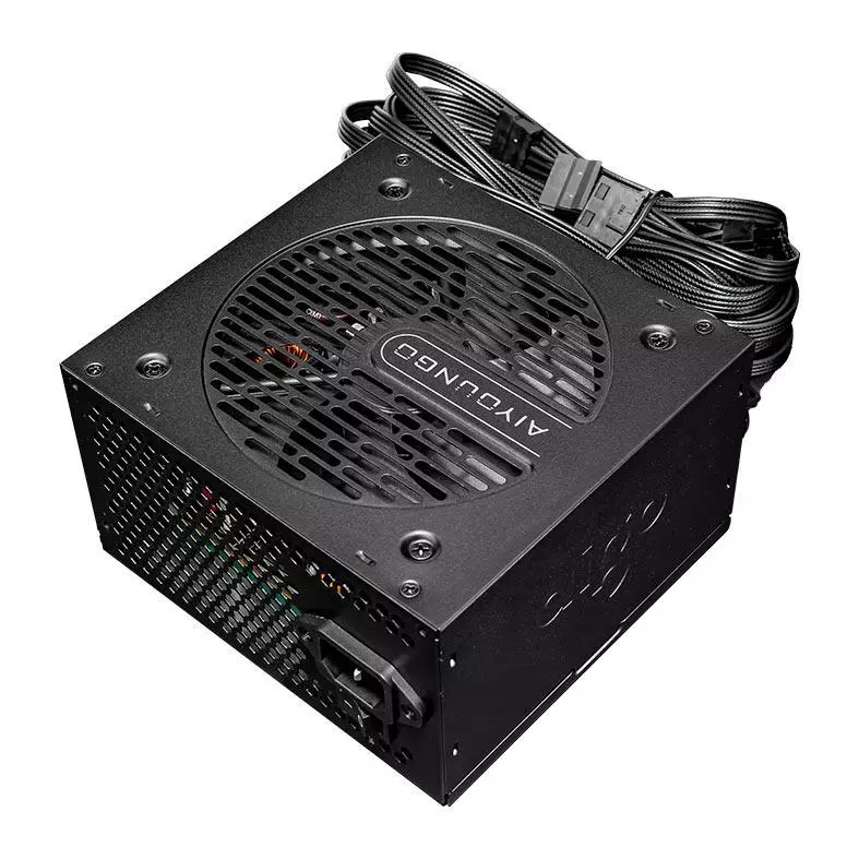 Fonte Aigo Darkflash AT450, 450W, 80 Plus Bronze, PFC ativo.