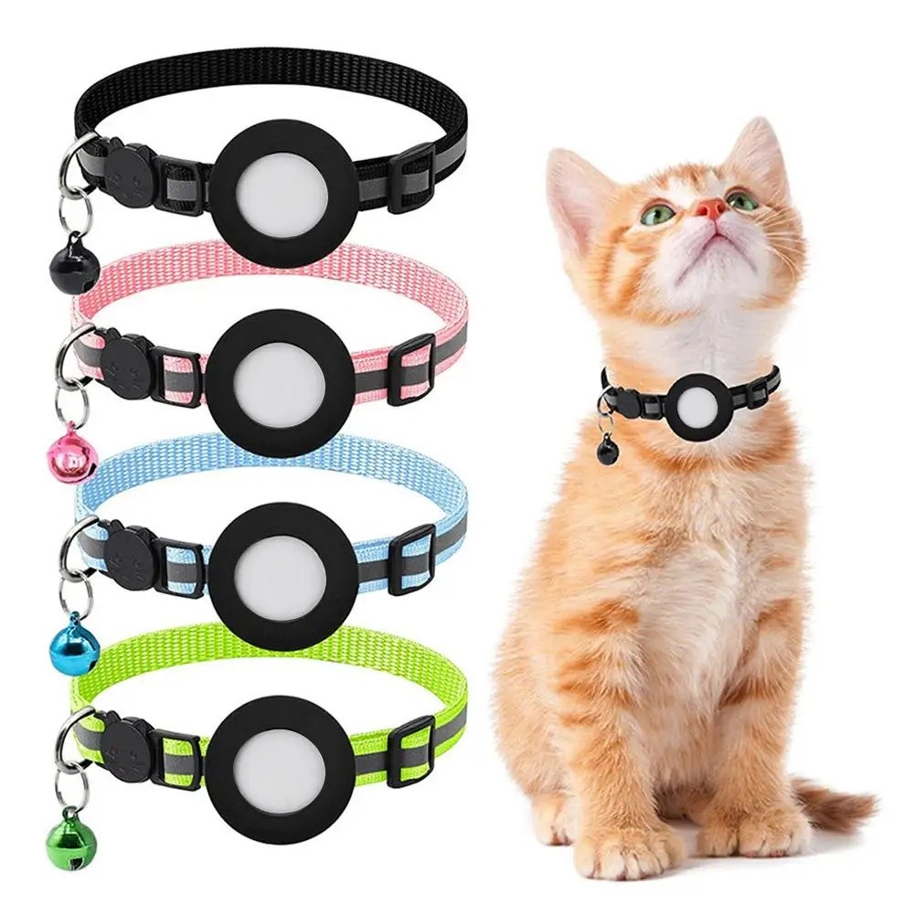 Coleira Anti-Perda Para Gatos De Estimação , Suporte AirTag Embutido , Rastreame