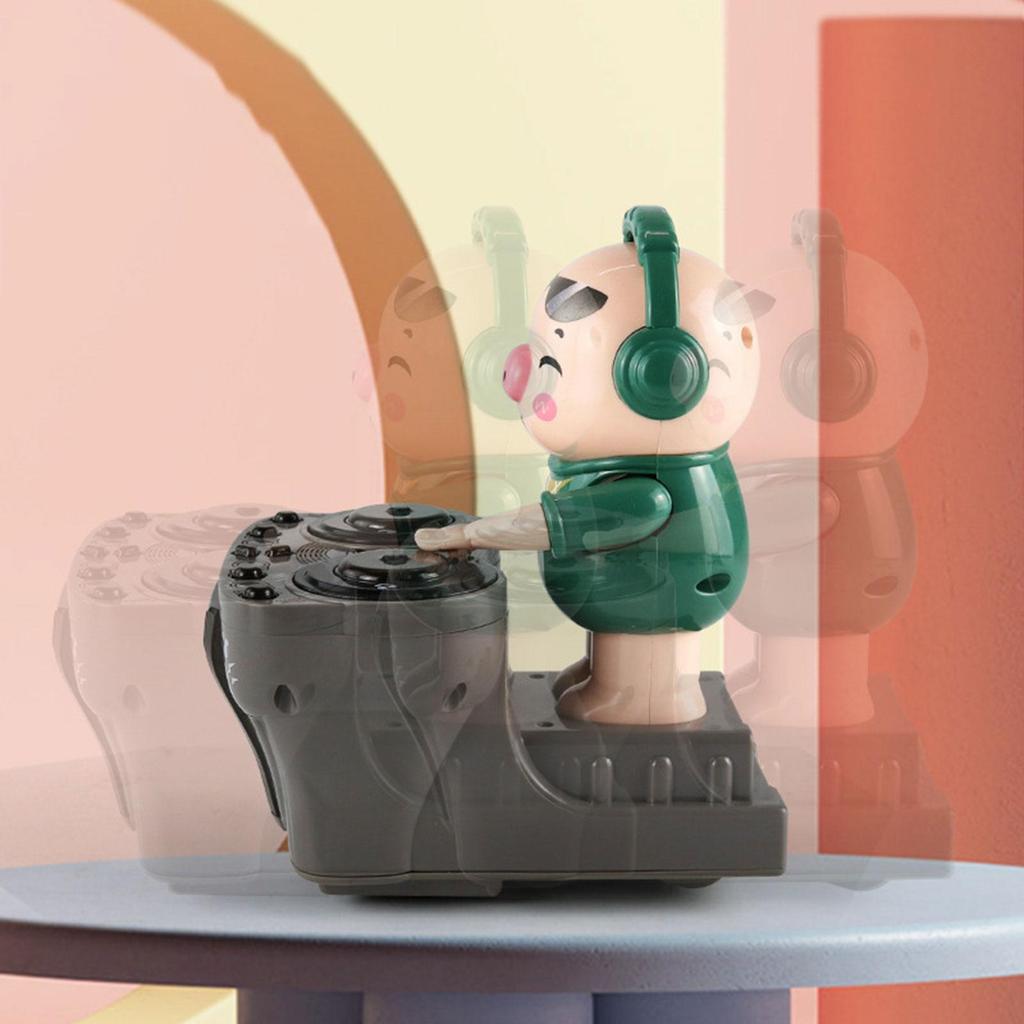 [reyalxaxg] DJ Light Music Dancing Piggy Toy Pig Toys Para Pré-Escola Perseguindo Rastejando 5 Músicas B