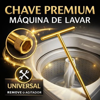 Chave T 10mm Pastilha e Percarbonato - Chave Longa Agitador Máquina Lavar Universal Limpeza 100% Puro Removedor Sujeira