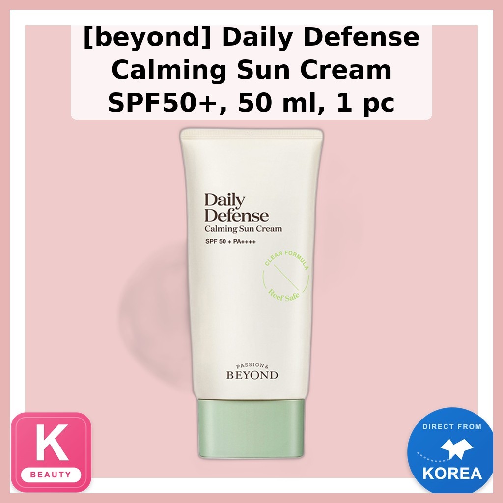 [beyond] Creme Solar Calmante Daily Defense Fps50 + , 50 ml , 1 Unidade/Coreano/Fórmula Leve Da HotKorea