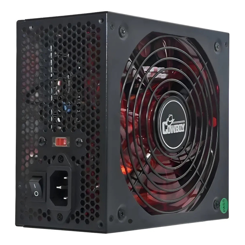 Fonte Atx Knup Cowboy 600w Kp-535 80 Plus Refrigeração Silenciosa Preto