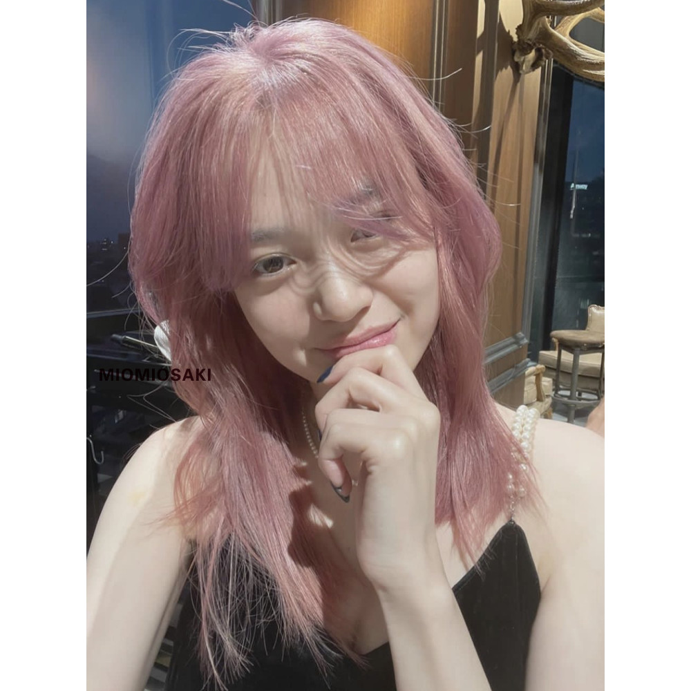Novo produto [rosa] MIOMIOSAKI misturado cor de cabelo creme cor 正 flor de cerejeira rosa macio rosa claro creme de cor