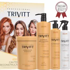 Kit Hidratação Trivitt Profissisional Itallian Reconstrução