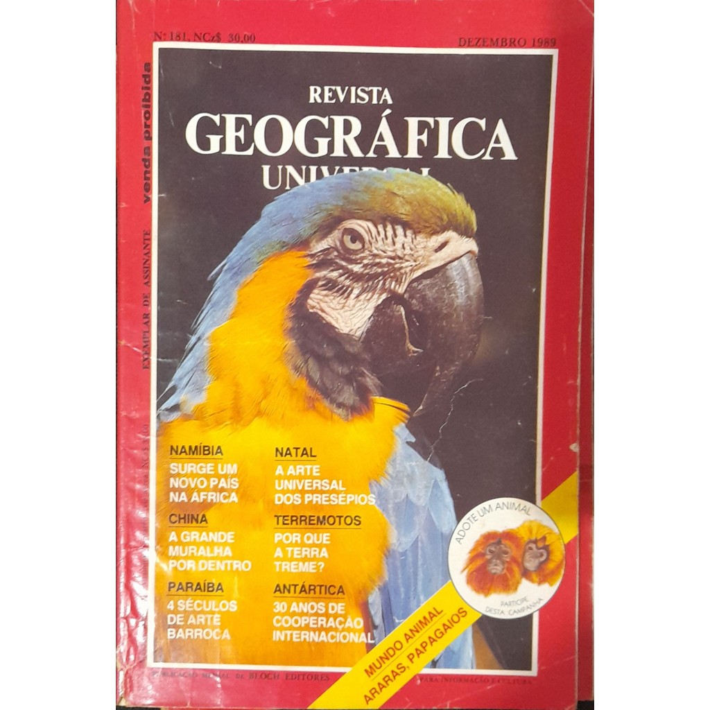Revista Geográfica Universal nº 181 Dezembro 1989 de Bloch 8000704