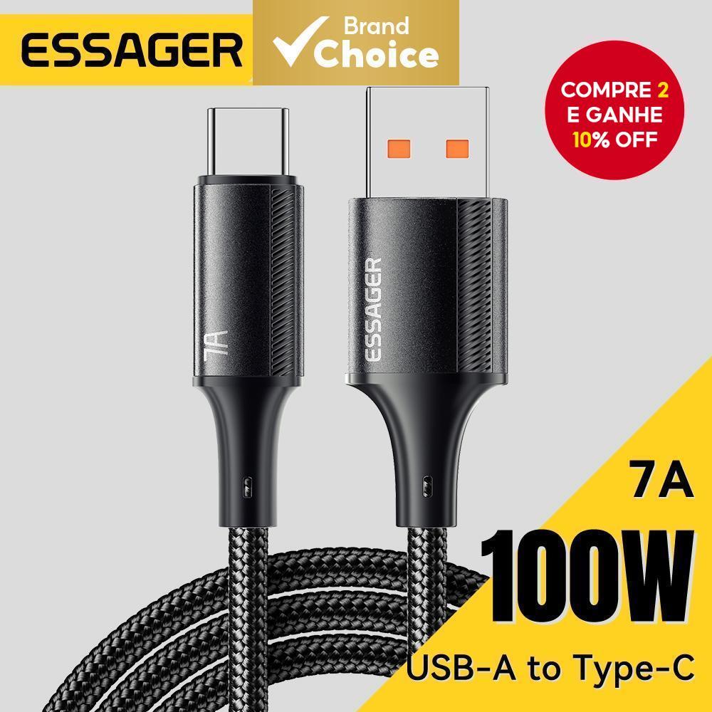 Essa Essager Usb Para Cabo Tipo C Upgrade 7A De Dados De Alta Corrente Telefone Android Xiaomi Huawei