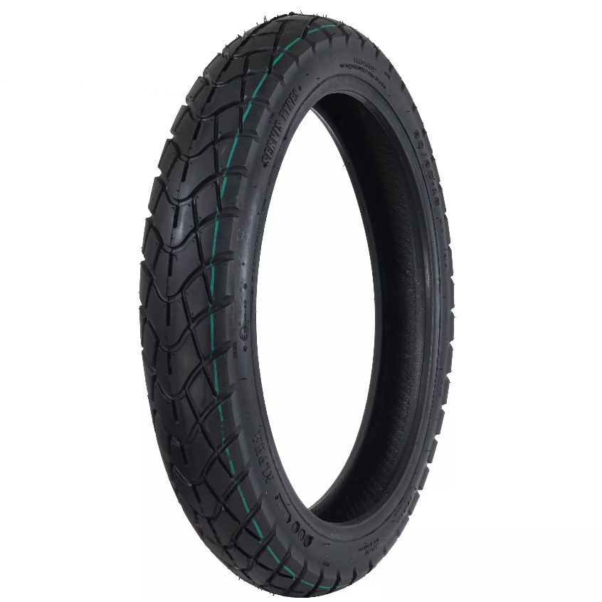 Pneu Novo 3.00-18 Servis Alpha TL Sem Câmara Traseiro YBR Titan CG 160 Fan Factor Liga Leve em Oferta na Shopee