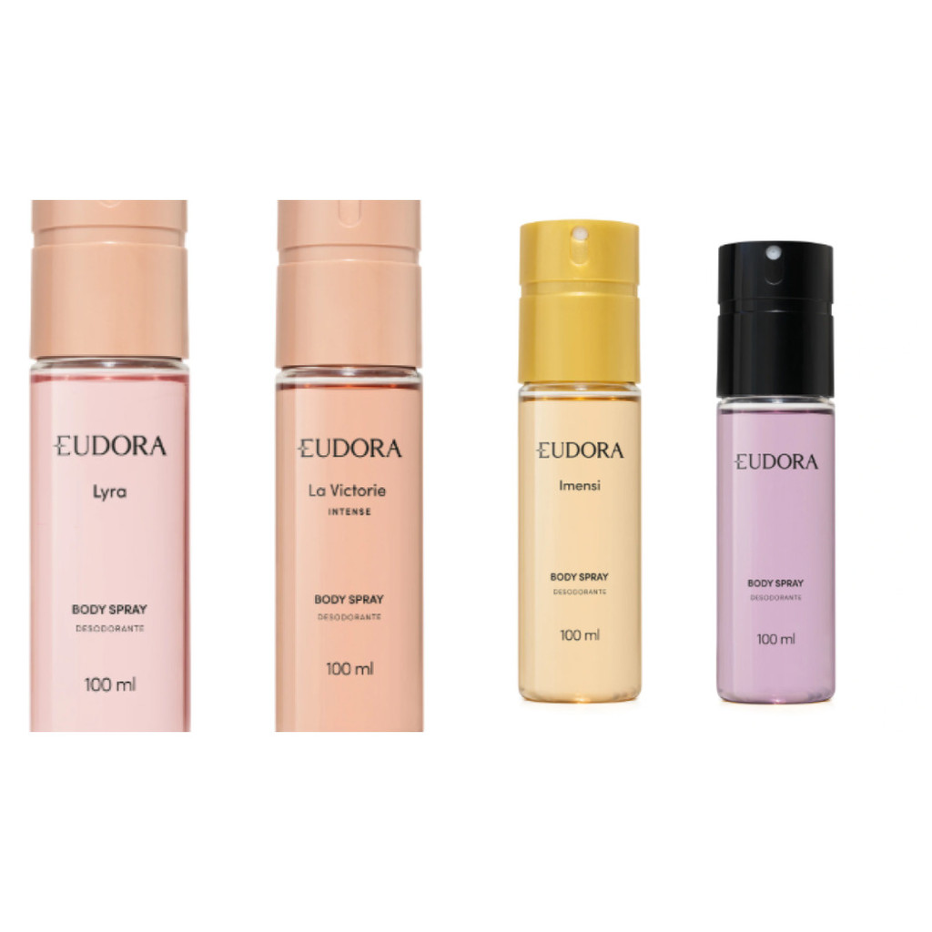 EUDORA DESODORANTE BODY SPRAY LA VICTORIE INTENSE, DIVA ESPLÊNDIDA, IMENSI, EUDORA OU LYRA 100ML
