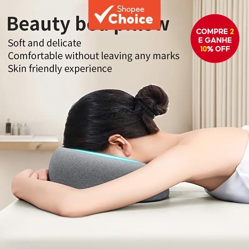  Almofada facial de espuma de memória respirável para uso após cirurgia ocular, beleza, viagem, descanso no escritório e