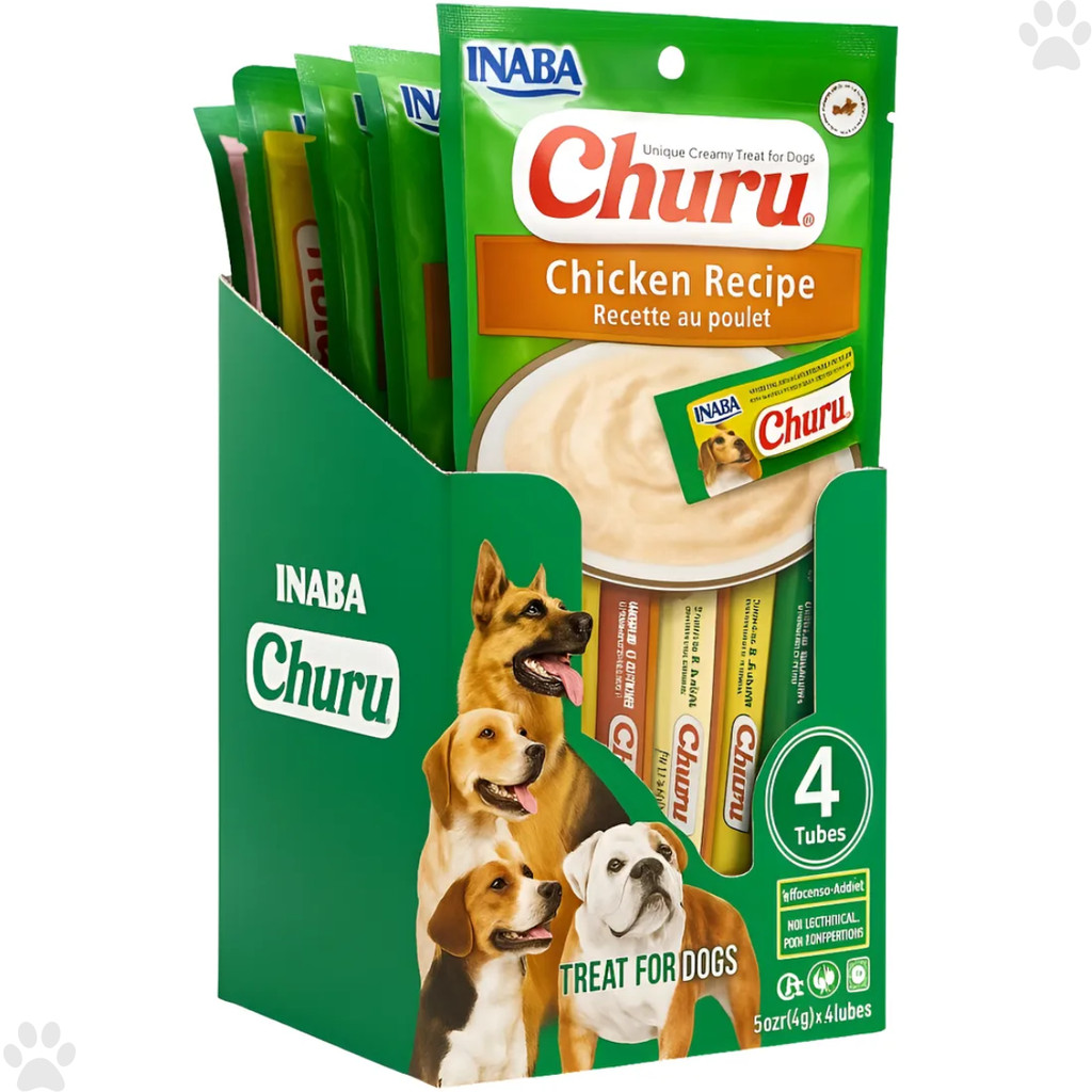 Caixa Churu Cachorro Sabor Frango 24 Tubos De 14g