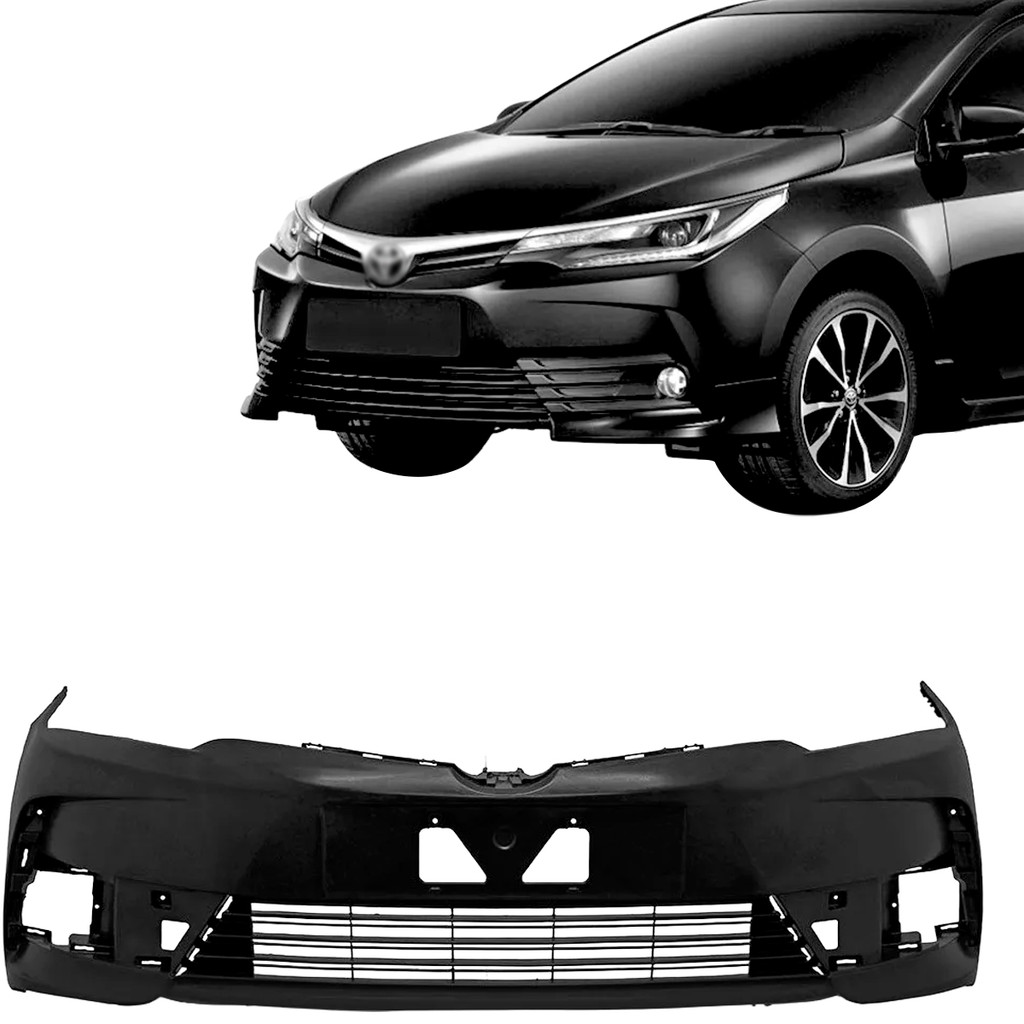 Parachoque Dianteiro Corolla 2017 2018 2019 Preto Liso