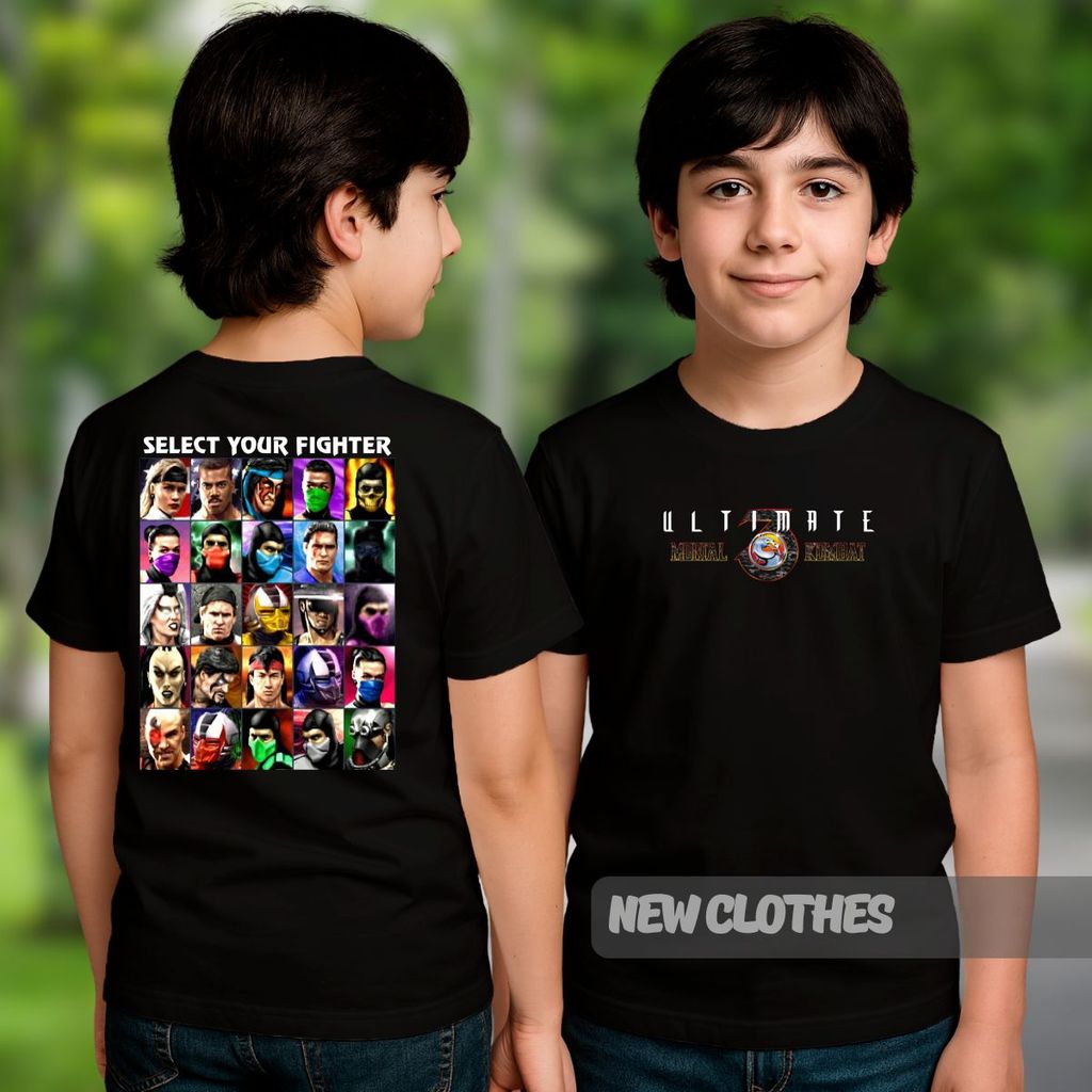 Camiseta Infantil Streetwear Mortal Jogo Kombat Luta Scorpion Sub Zero Jogo Clássico em Oferta na Shopee