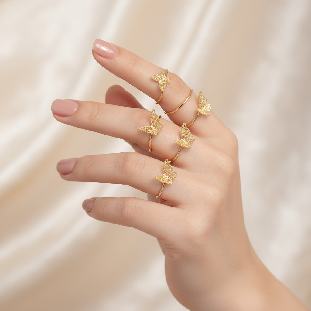 Anel de Unha para Foto | Acessório Nail Art Decorativo – Destaque suas Criações com Estilo