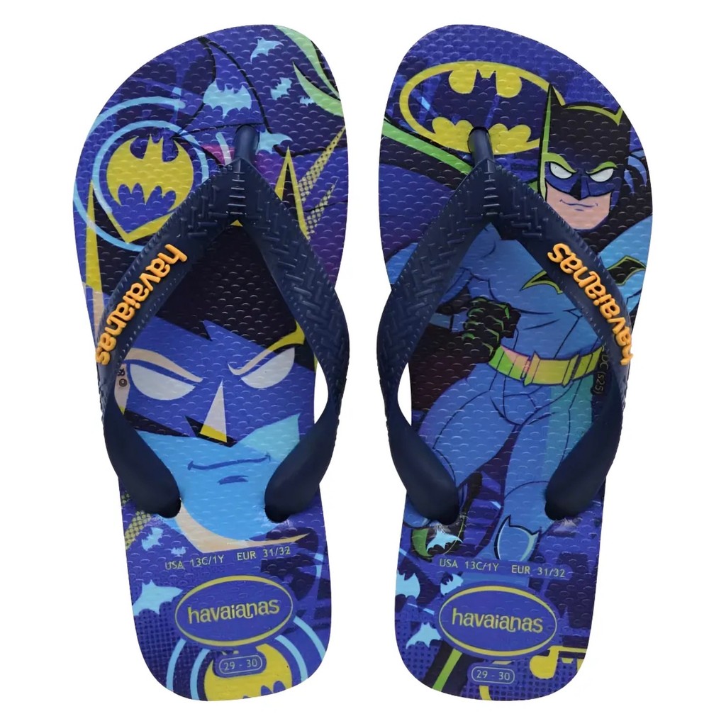 Chinelo Havaianas Infantil Meninos Batman