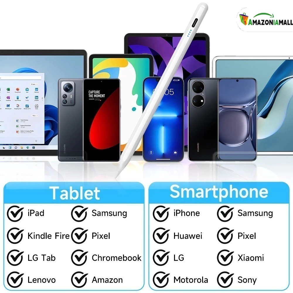 Caneta de ponta fina, alta precisão compatível com dispositivos iPadiPhone e Android