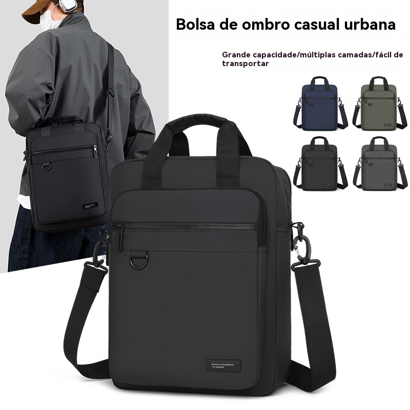 Bolsas Tranversais e de ombro Bolsas executiva e transversal de nylon impermeável de grande capacidade 9905 Yobel em Oferta na Shopee