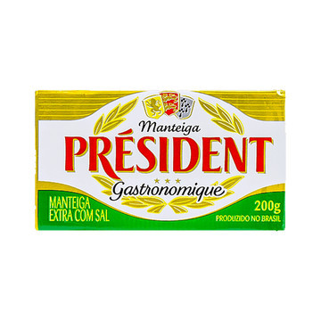 Manteiga com sal Président 200g