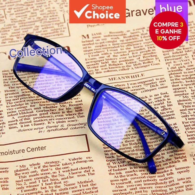 Óculos Redondos Transparentes Com Bloqueio De Luz Azul Para Computador Homens E Mulheres em Oferta na Shopee