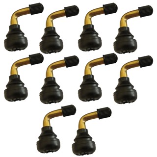 KIT 10 BICO PNEU 90 GRAUS SEM CÂMARA COMPATÍVEL MOTO SCOOTER em Oferta na Shopee