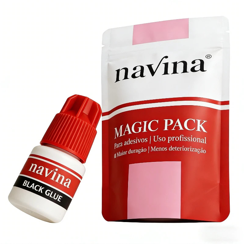 Cola Adesivo Cola Extensão de Cílios Navina Black Glue - Com ANVISA em Oferta na Shopee