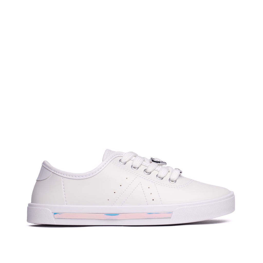 Tênis Infantil Molekinha com Charms Branco