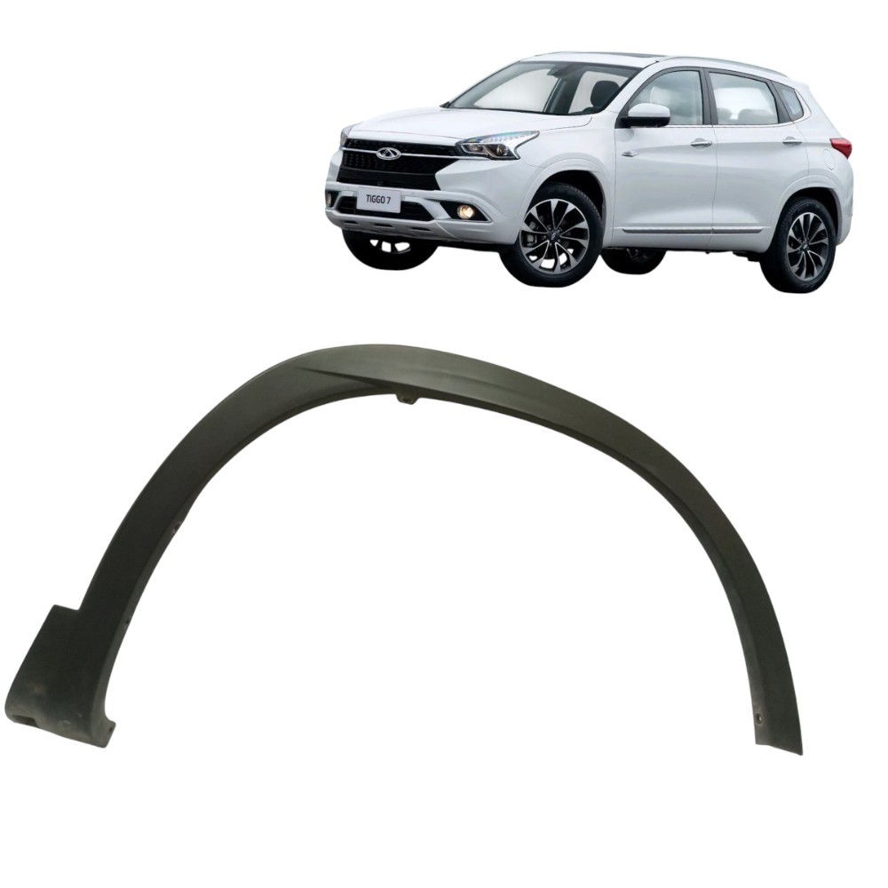 Aplique Moldura Paralama Direito Chery Tiggo 7 Txs 2022 Preto