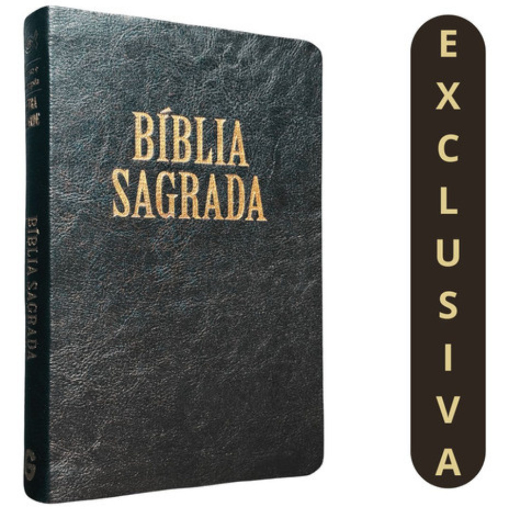 Bíblia Arc Luxo Preta Letra Grande: Praticidade E Estilo Para O Seu Estudo Bíblico.