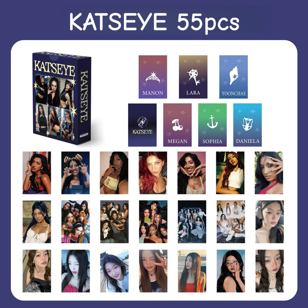 30-124 Unidades/Caixa KATSEYE BEAUTIFUL CHAOS Gabriela Photocards Soft Is Strong Lomo Cards Touch My Way Adesivos MANON